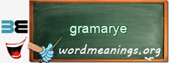 WordMeaning blackboard for gramarye